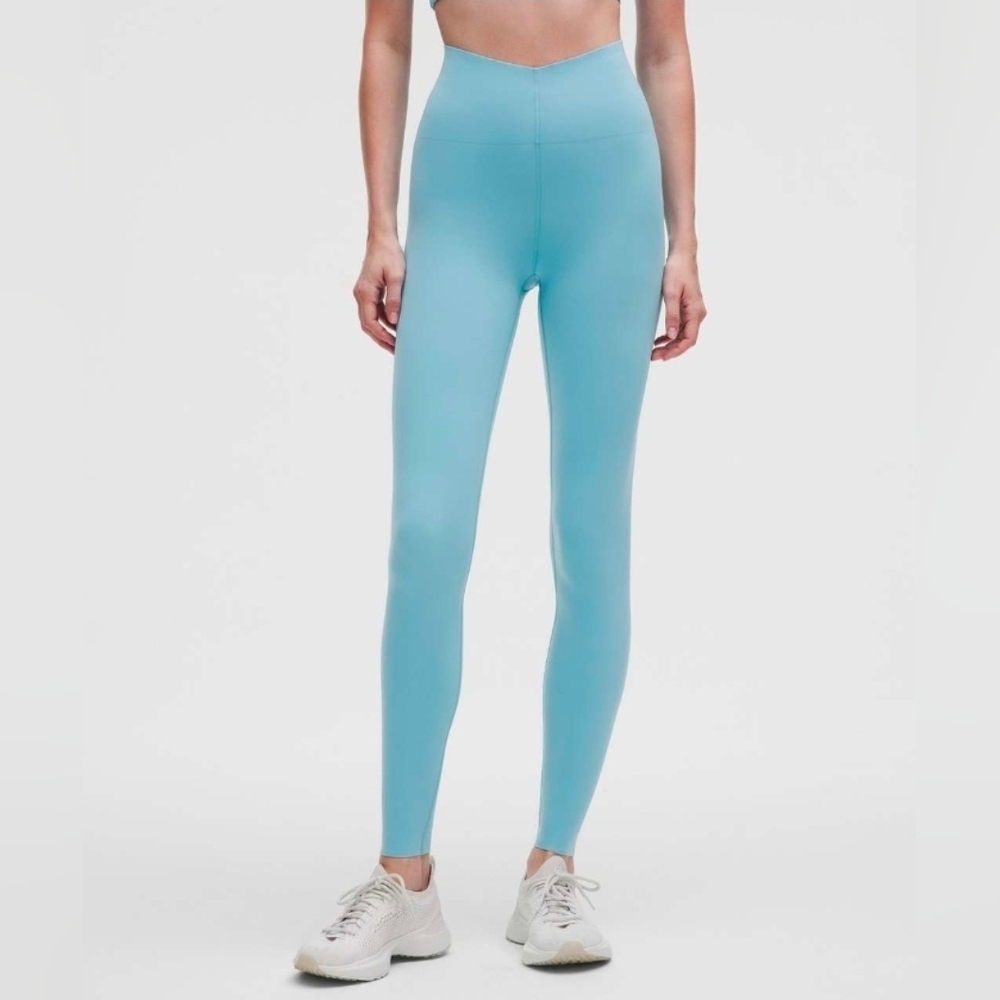 Lululemon Glow Up Super-High-Rise Tight 28" Washed Blue - W5GI3S - Size 8